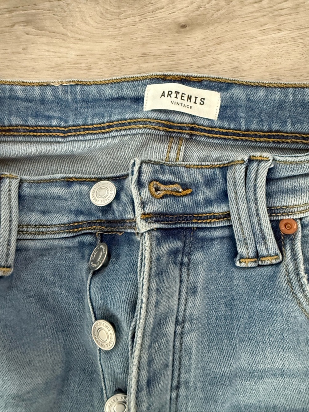 Women’s Light Blue Button-Fly Jeans